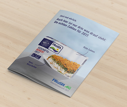 Teaserbild : Geschäftsbericht FRoSTA AG 2017