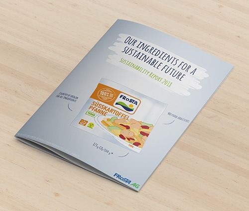 Teaser Image : Sustainability Report of FRoSTA AG 2018